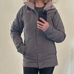 Women's North Face 3 in 1 snow jacket, like new  worn once.